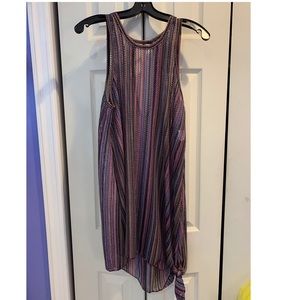 Becca Women’s Crochet Tie Side Tunic Swim CoverUp